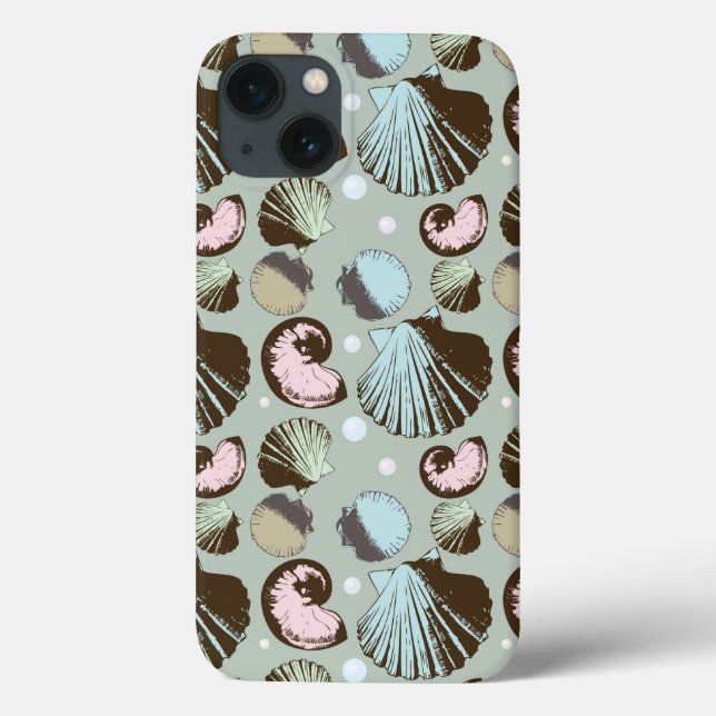 Coques Case-Mate iPhone Rétro Seashell (Verso)