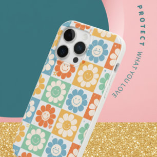 Coque Case-Mate iPhone Retro Smiley Daisy Flowers Motif coloré iPhone