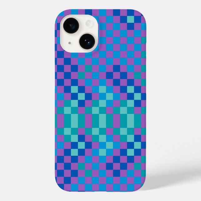 Coques Case-Mate iPhone Retro Snake Checker À damiers Motif (Verso)