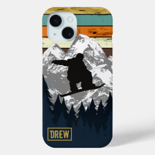 Coque Case-Mate iPhone Retro Snowboard Ski de montagne Ski de montagne No