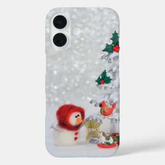 Coque Pour iPhone 16 retro stop motion style christmas