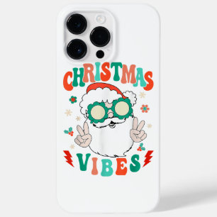 Coque Case-Mate iPhone Retro Super Joyeux Noël Vibes Drôle Père Noël Cla