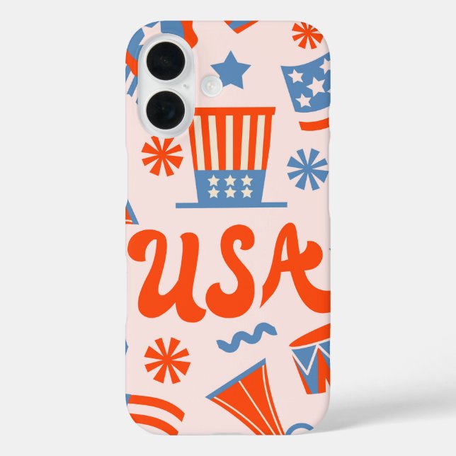 Coques Case-Mate iPhone Retro USA Parade - 4 juillet (Verso)
