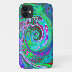 Case-Mate iPhone Case Retro Vert, Rouge et Magenta Abstrait Super