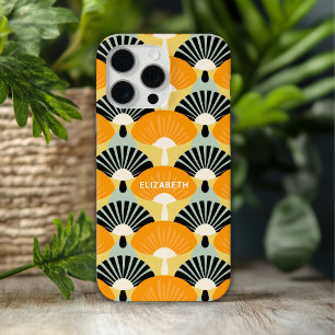 Coque Case-Mate iPhone Rétro Vintage Moutarde Noir Motif Personnalisé