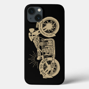 Etui iPhone Case-Mate Rétro vivez pour monter la moto vintage avec le