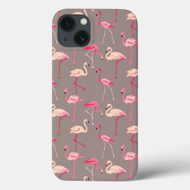Coques Case-Mate iPhone Rétros Flamants roses (Verso)