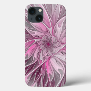 Case-Mate iPhone Case Rêve de fleur rose fractal, Motif d'Imaginaire flo