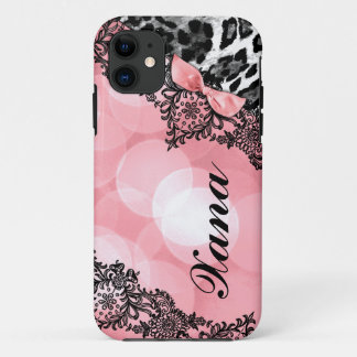 Coques Pour iPhone Rêve de léopard de 311 pêches dans l'arc de faux
