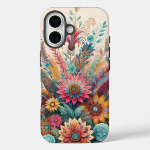 Coque Pour iPhone 16 Rêve floral bohème