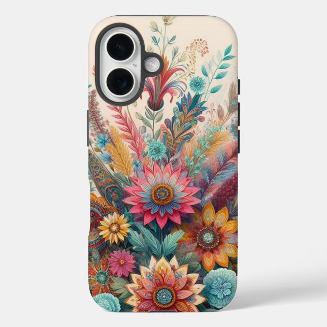 Coques Case-Mate iPhone Rêve floral bohème (Verso)