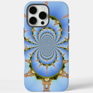Coque iPhone 16 Pro Max Rêve Parisien   Tour Eiffel Kaléidoscope Ciel Bleu