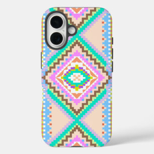 Coque Pour iPhone 16 Rêve Pastel Électrique Kaléidoscope