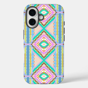 Coque Pour iPhone 16 Rêve pastel électrique kaléidoscope