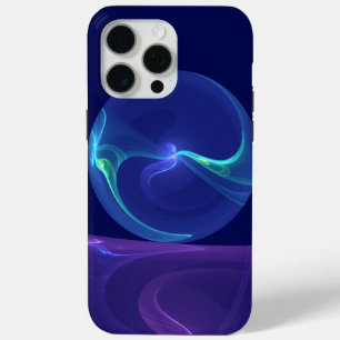 Coque Case-Mate iPhone Rêve Violet Bleu Lumineux Art Fractal Abstrait