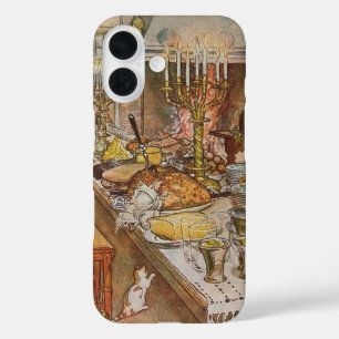Coque Pour iPhone 16 Réveillon de Noël par Carl Larsson, Vacances Vinta