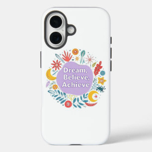 Coque Pour iPhone 16 Rêver, Crois, Réaliser
