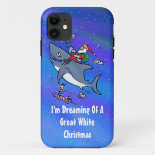 Coque Case-Mate iPhone Rêver D'Un Grand Noël De Requin Blanc