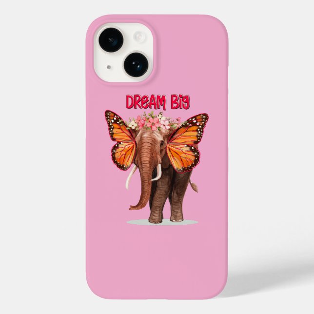 Coques Case-Mate iPhone Rêver Gros Comme Un Inspirationnel Éléphant (Verso)