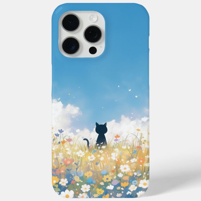 Coques Case-Mate iPhone Rêverie de chaton noir (Verso)
