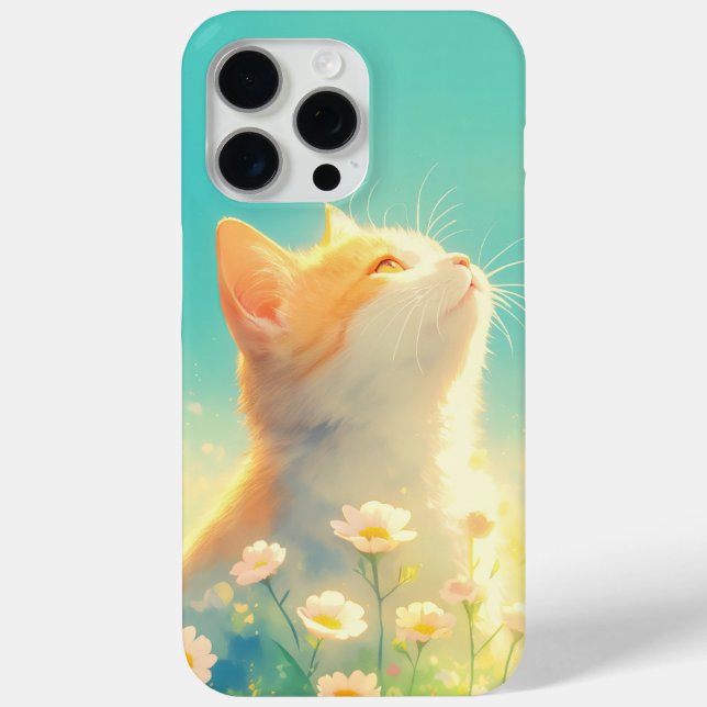 Coques Case-Mate iPhone Rêverie du chat orange (Verso)