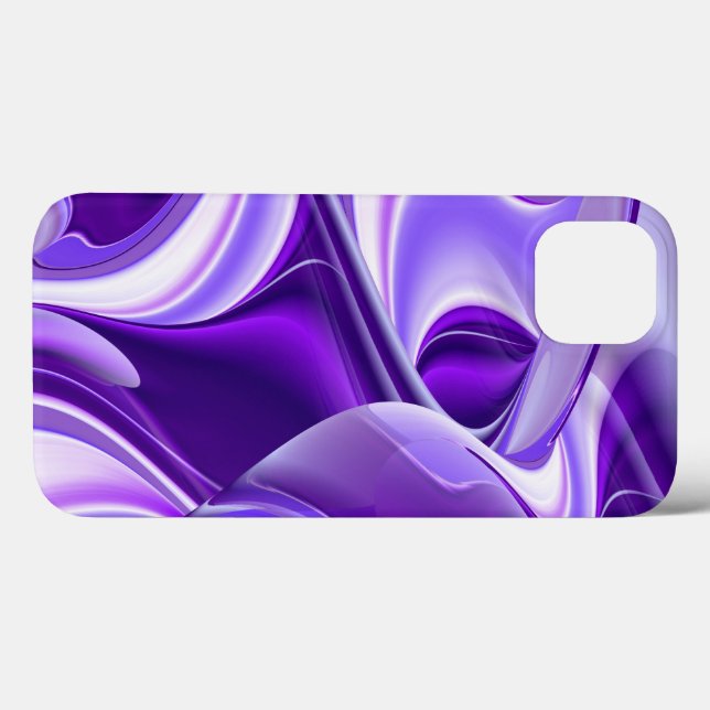 Coques Case-Mate iPhone Rêves arc-en-ciel à fleurs violettes (Verso (horizontal))