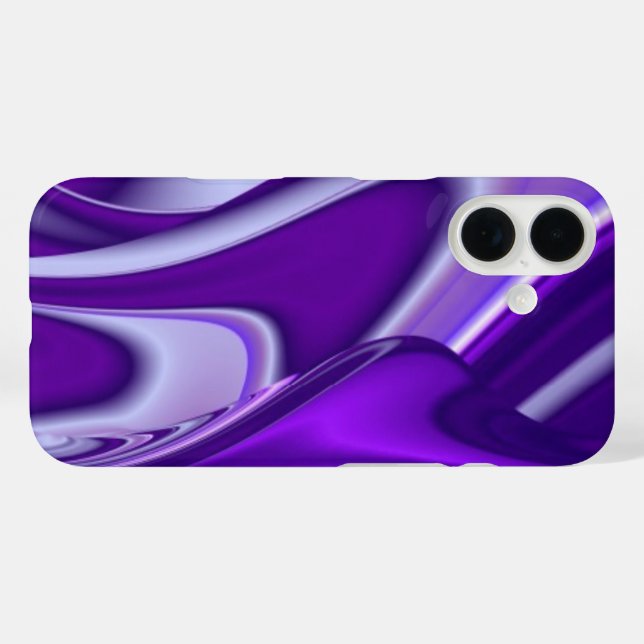 Coques Case-Mate iPhone Rêves arc-en-ciel à fleurs violettes (Verso (horizontal))