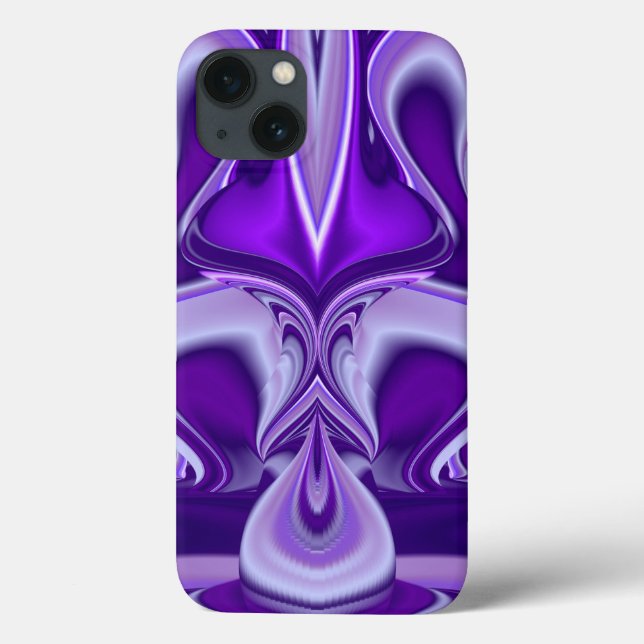 Coques Case-Mate iPhone Rêves arc-en-ciel à fleurs violettes (Verso)