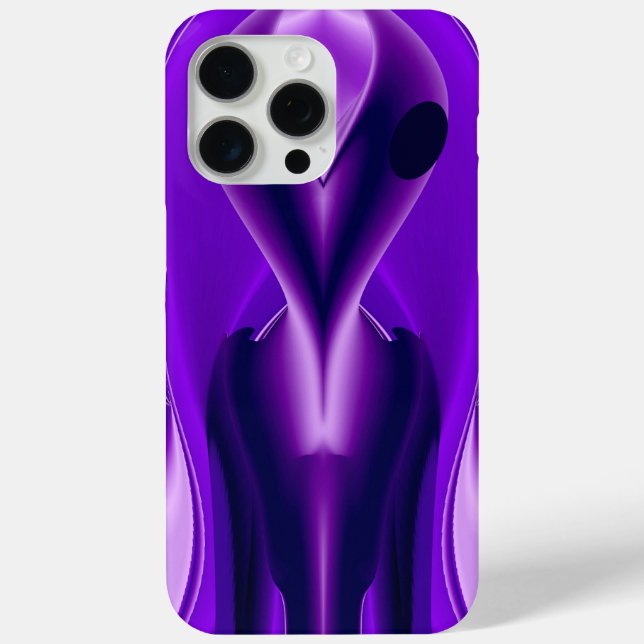 Coques Case-Mate iPhone Rêves arc-en-ciel violet 3D, Alien (Verso)