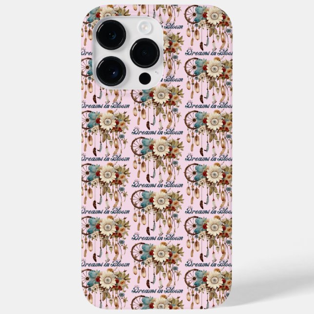 Coques Case-Mate iPhone Rêves dans le motif Bloom (Verso)