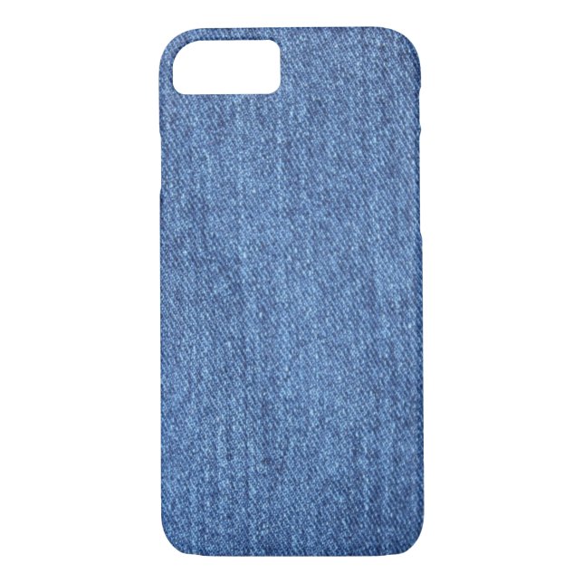 Coques Case-Mate iPhone Revêtement bleu blanc Denim - Regarder l'image (Dos)