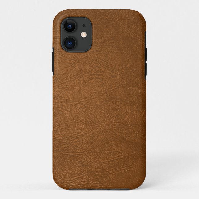 Coques Case-Mate iPhone Revêtement Brown en cuir de vache (Dos)