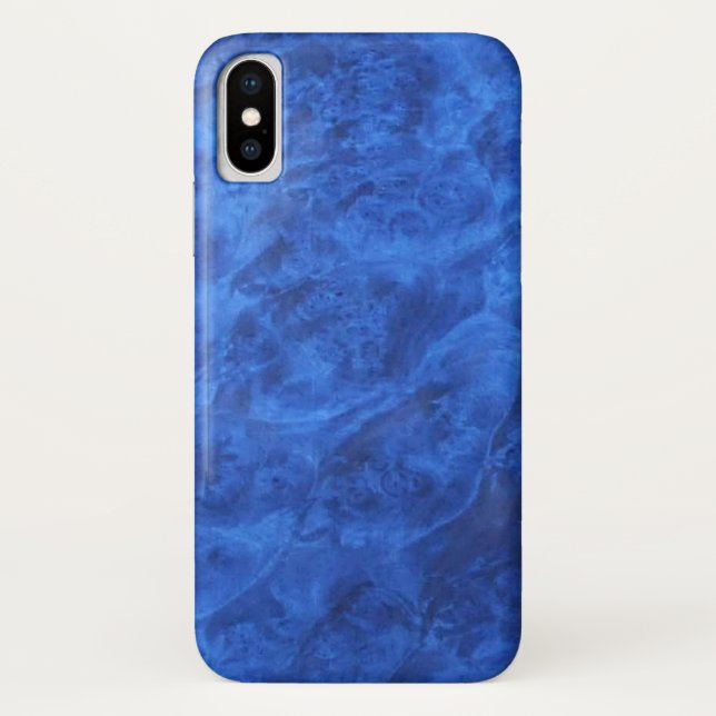 Coques Case-Mate iPhone Revêtement de velours texturé bleu royal (Dos)