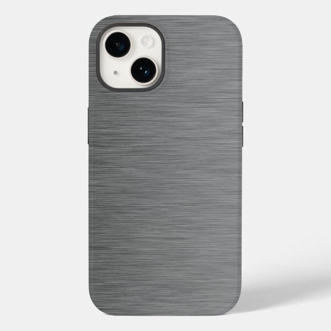 Coques Case-Mate iPhone Revêtement en métal brossé inoxydable (Verso)