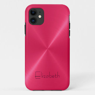 Case-Mate iPhone Case Revêtement métallique en acier inoxydable rose cha