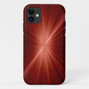 Coque iPhone 11 Revêtement métallique en acier inoxydable rouge