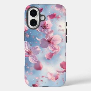Coque Pour iPhone 16 Rêvez Aquarelle Pétales Roses et Boîtier de téléph
