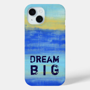 Coque Case-Mate iPhone Rêvez Grand - Art Abstrait Nautical Turquoise Bleu