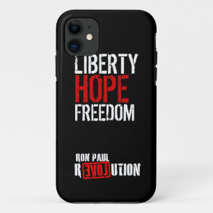 Coque iPhone 11 Révolution de Ron Paul - liberté, espoir, libert