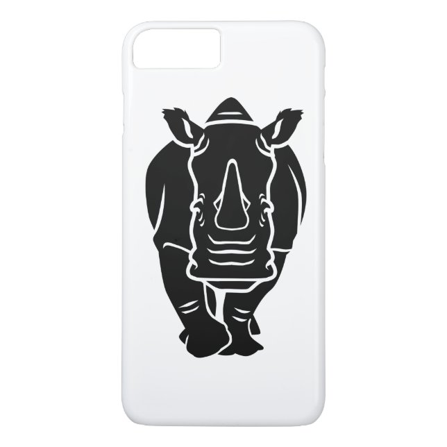 Coques Case-Mate iPhone Rhinocéros noir (Dos)