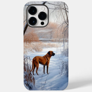 Coque Case-Mate iPhone Rhodesian Ridgeback Laisser Neige Noël