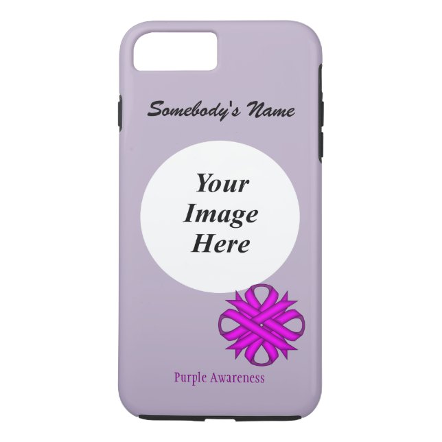 Coques Case-Mate iPhone Ribbon de trèfle violet Tmpl par Kenneth Yoncich (Dos)