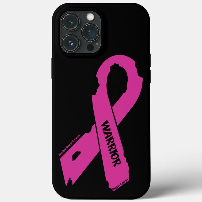 Coques Case-Mate iPhone Ribbon déchiré/Guerrier...Cancer du sein (Verso)