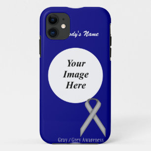 Coque Case-Mate iPhone Ribbon gris/gris standard par Kenneth Yoncich