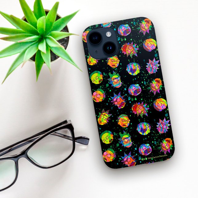Coques Case-Mate iPhone RICK ET MORTY™ | Motif psychédélique (Créateur téléchargé)