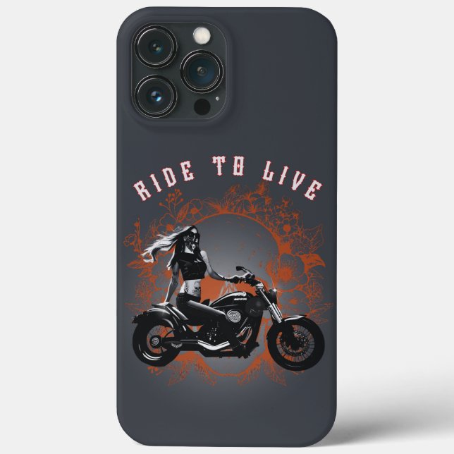 Coques Case-Mate iPhone Ride to Life - Biker Girl (Verso)