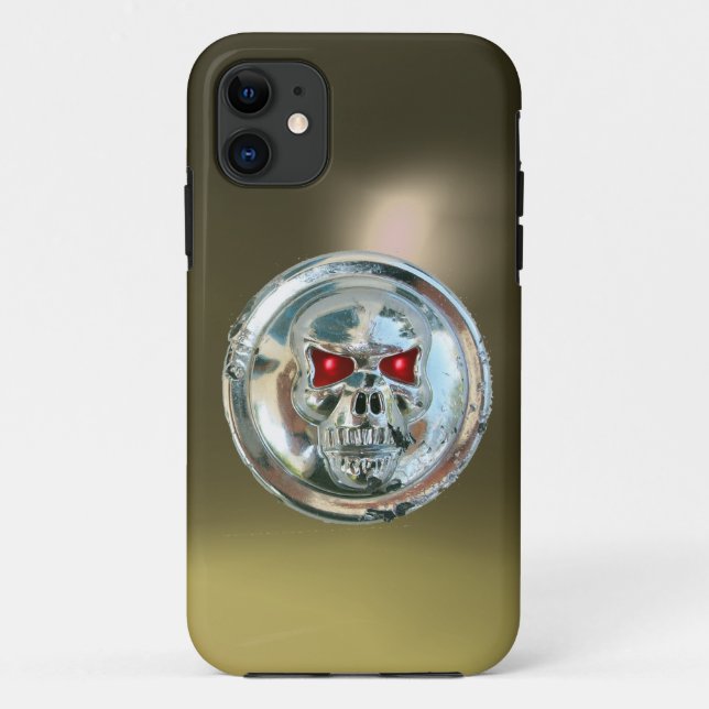 Coques Case-Mate iPhone RIDEAUX SKULL gris (Dos)