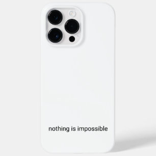 Coque Case-Mate iPhone Rien n'est impossible en texte clair