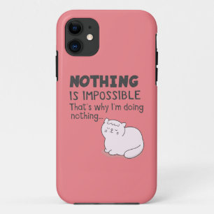 Case-Mate iPhone Case Rien N'Est Impossible - Pistons De Chat Drôle