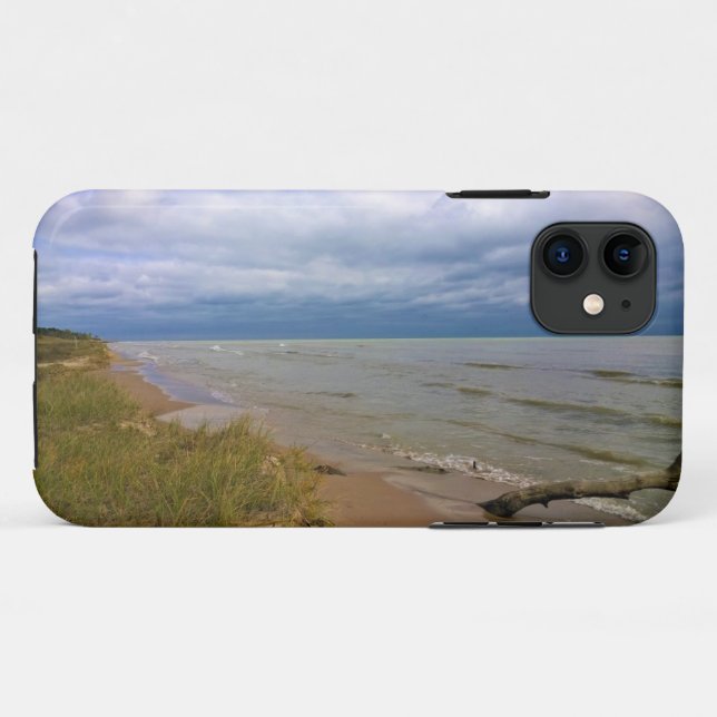 Coques Case-Mate iPhone Rive du lac Michigan, Sheyboygan, WI (Dos (Horizontal))